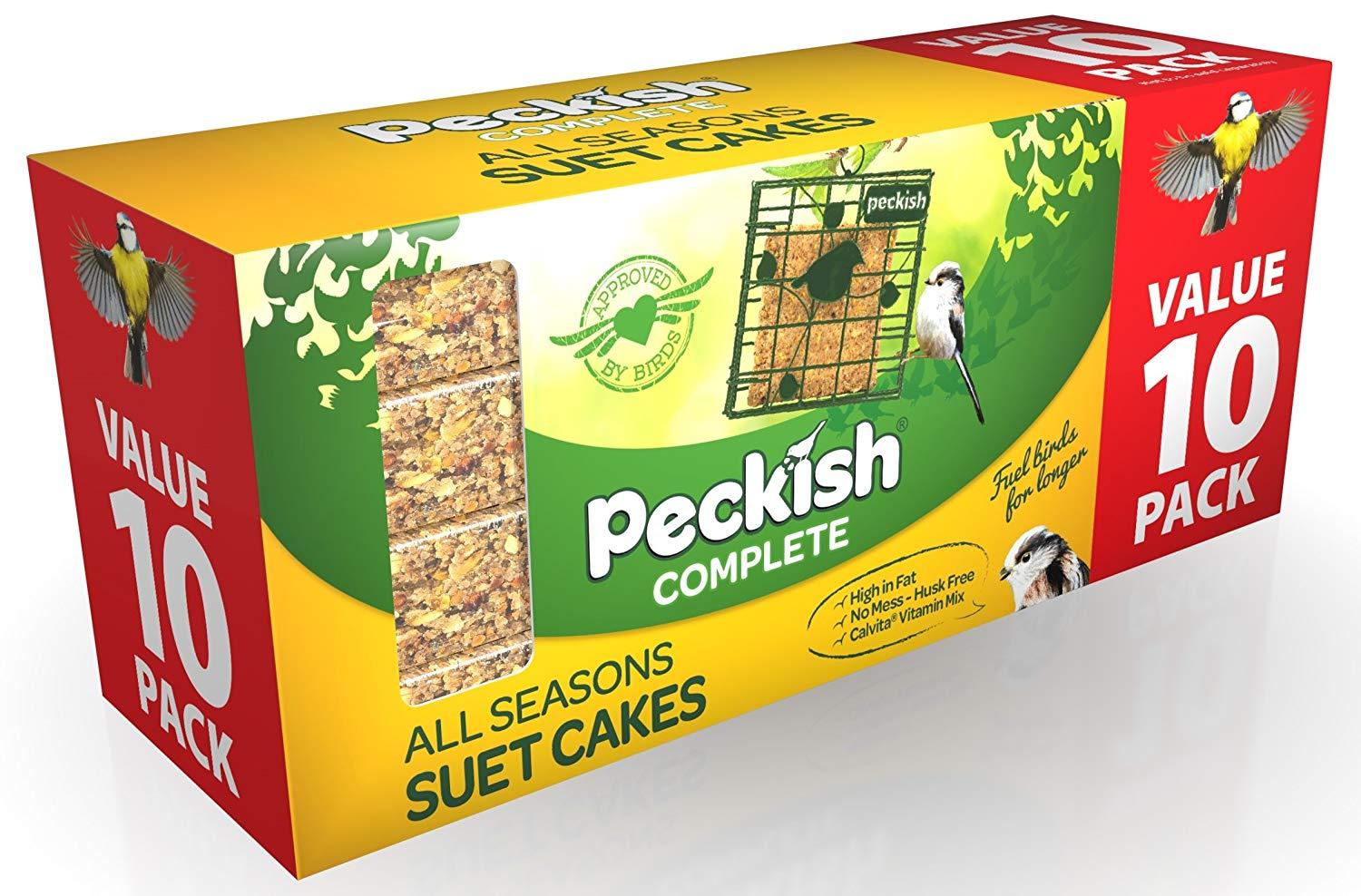 Peckish 60052016 Complete Suet Cake Block for Wild Birds Pack of 10